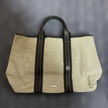 UNTITLED 토트백 그레이 캔버스 대용량