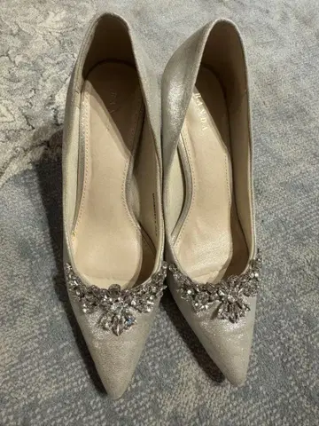 RANDA 실버 비쥬 하이힐