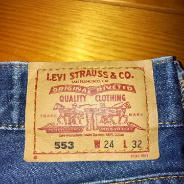 LEVI 553 플레어 데님 W24 L32