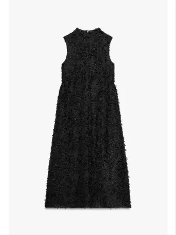 ZARA 블랙 슬리브리스 롱 원피스