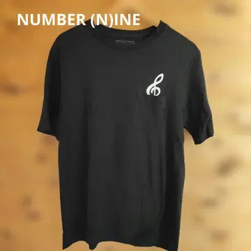 NUMBER (N)INE 블랙 T셔츠 음표 자수