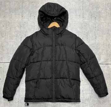 컨디션 최상 JACKROSE 블랙 후디드 파이버 다운 자켓