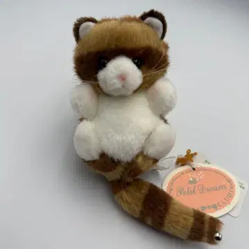 TAKENOKO 타케노코 봉제 인형 키링 아라이 너구리 푸치 드림 레트로