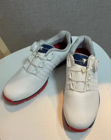 브릿지스톤 골프화 화이트/블루/레드