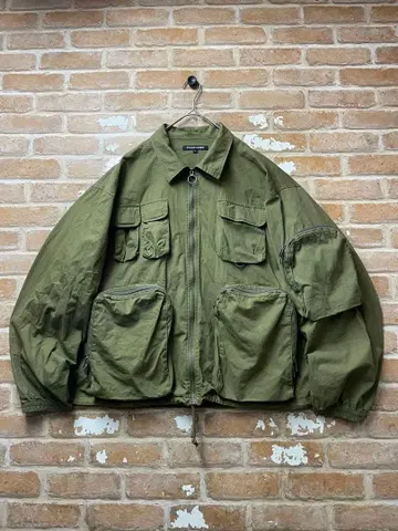 00s JUNGLE STORM 밀리터리 자켓 쇼트 기장 카키 밀리터리