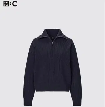 UNIQLOC 하프 지퍼 스웨터 유니클로