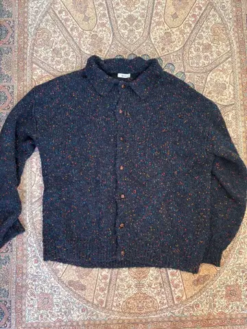 epnok 다크 그레이 컬러풀 네프 가디건 L 사이즈