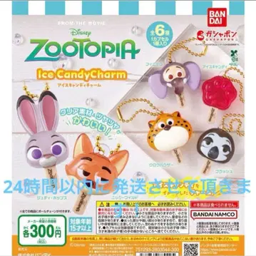주토피아 아이스캔디 참 컴플리트 6종 세트