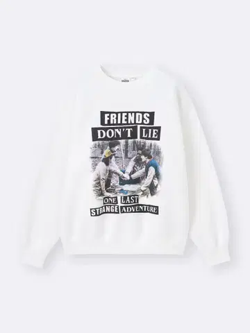 GU 스트레인저 싱스 L 스웨트 셔츠