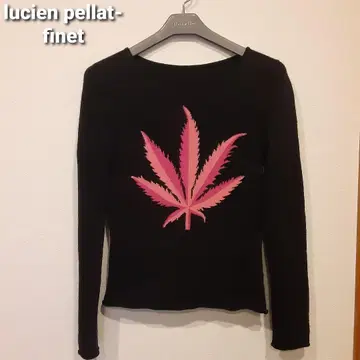 lucien pellat-finet 긴팔 상의 블랙 핑크 자수