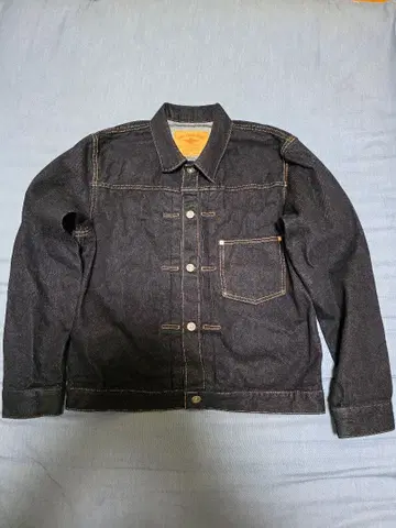 거의 새상품 플랫 헤드 대전 모델 데님 자켓 아메카지 구제 의류