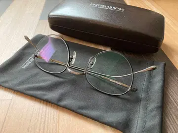united arrows 안경 라운드 메탈 프레임 도수 없음
