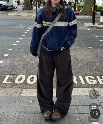 nugu 코듀로이 버클 카고 팬츠