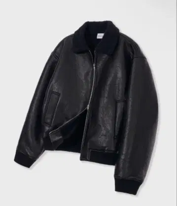 GLW 빈티지 무스탕 바이커 자켓 블랙 MUSINSA