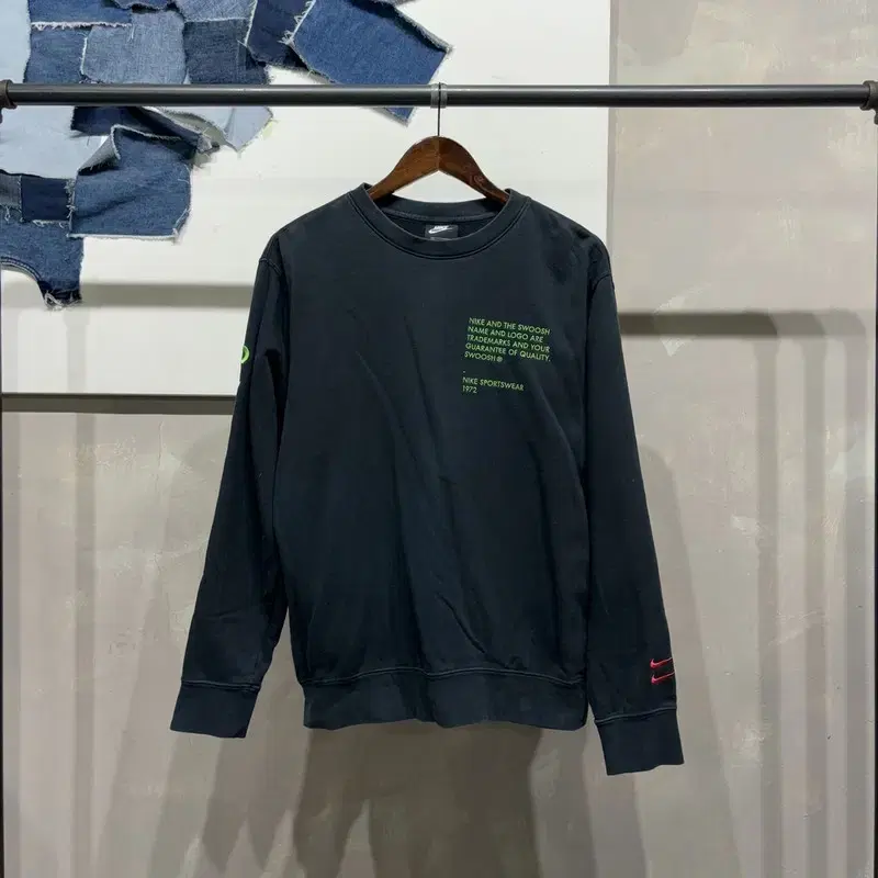 double swoosh crew neck