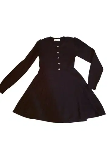 블랙 니트 원피스 A라인 긴팔, 배송비 포함