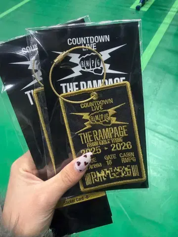 회장 한정판 와펜 키링 1개와 담요 세트