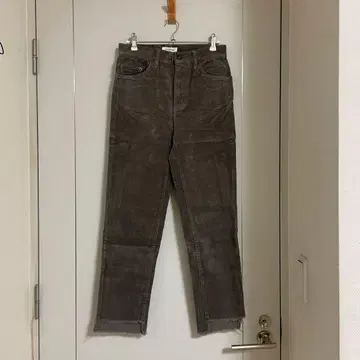 SLOBE IENA 그레이 코듀로이 팬츠