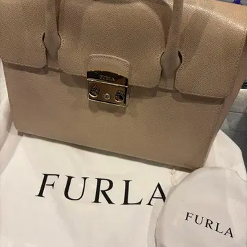 FURLA 베이지 핸드백 메트로폴리스 숄더백