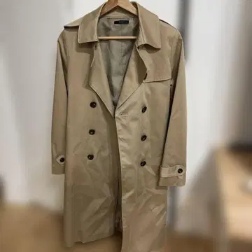 ROSSO 베이지 트렌치코트 허리 리본