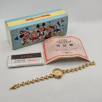 [작동 가능] 93년제 세이코 TDL 미키 손목시계 부속품 완비