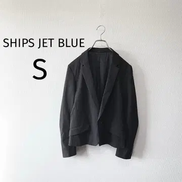 SHIPS 남성용 테일러드 자켓 블랙 S 스트라이프 큐프라 혼방