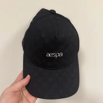 aespa 로고 자수 블랙 캡