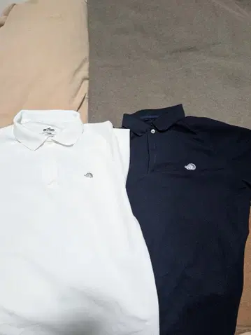 CLUBHAUS 스테디셀러 피케 셔츠 화이트, 네이비 2장 세트