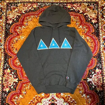 크롭 Champion 그레이 후디