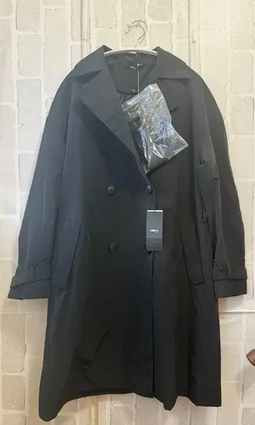 새상품 COMME CA 코무사 충전솜 트렌치코트 블랙 7호