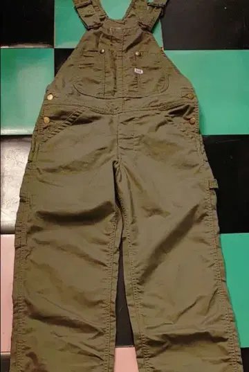 Lee 올리브 그린 오버롤