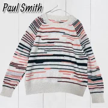 폴 스미스 니트 모헤어 혼방 보더 멀티 컬러