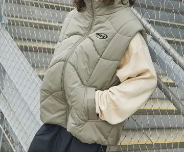 [ 즉시 구매 ] MSG 오버 사이즈 퀼팅 다운 베스트 L 사이즈