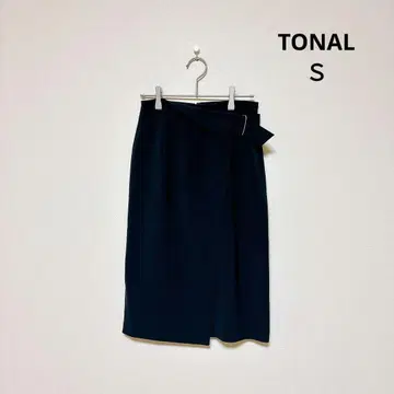 TONAL 랩 스타일 타이트 스커트 네이비 34