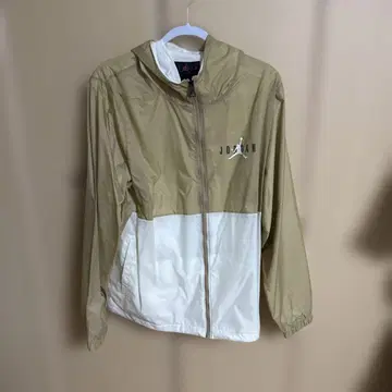 JORDAN 후드 부착 나일론 자켓 베이지