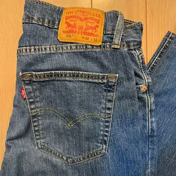 LEVI STRAUSS & CO. 531 W32 L32 블루 데님