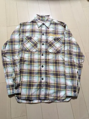 동양 Indian Motorcycle 긴팔 체크 셔츠