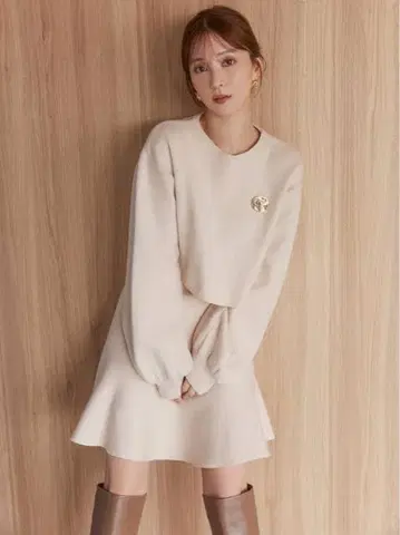 snidel Sustaina 브로치 니트 세트