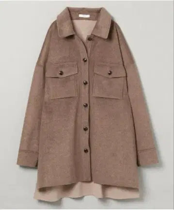 지나시스 W 페이스 샤기 CPO 자켓