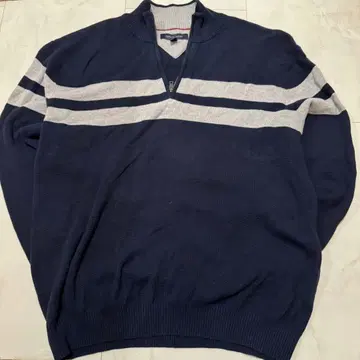 TOMMY HILFIGER 하프 집업 스웨터