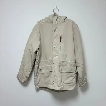 베이지 후드 부착 마운틴 후드티