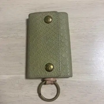 일비종떼 가죽 키케이스 6연 키링