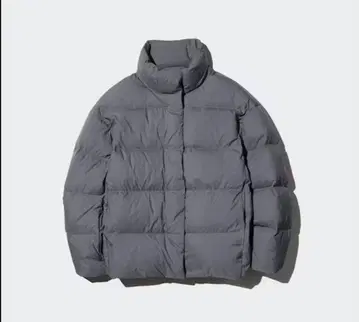 UNIQLO 파우더 다운 자켓 그레이