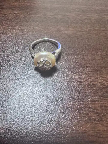 사만다 타바사 실버 펄 반지 펜던트 세트