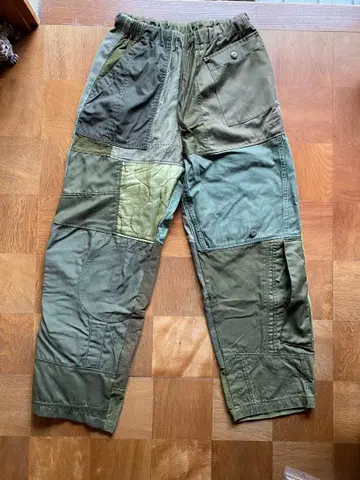 Johnbull Private labo 밀리터리 패치워크 팬츠