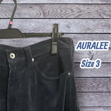 AURALEE 워시드 코듀로이 5P 팬츠