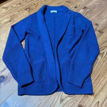 SHIPS 네이비 테일러드 니트 자켓 M