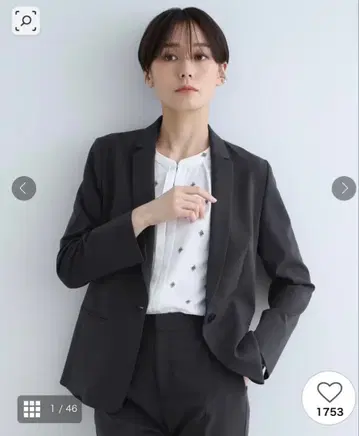 인디비 새상품 블랙 스트레치 테일러드 자켓 와이드 팬츠 셋업 수트