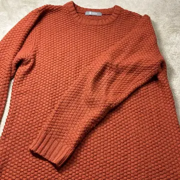 나노 유니버스 오렌지 니트 스웨터 L