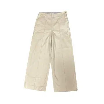 새상품급 HUMAN WOMAN 베이지 와이드 팬츠 여성용 M (265)